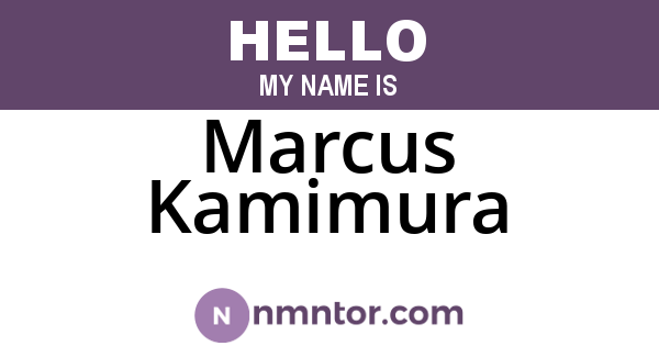 Marcus Kamimura
