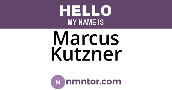 Marcus Kutzner