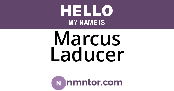 Marcus Laducer
