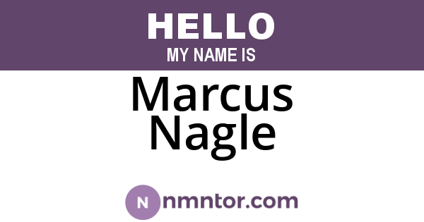 Marcus Nagle