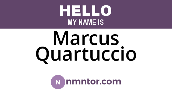 Marcus Quartuccio