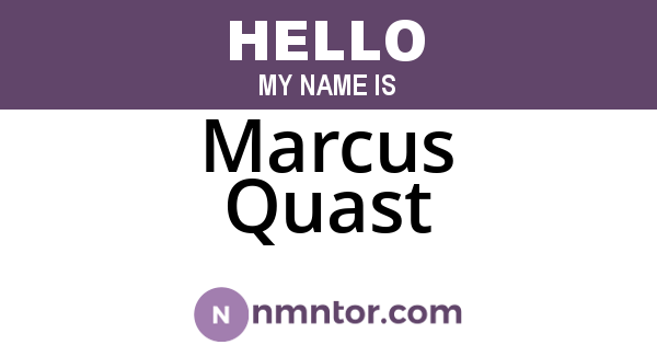 Marcus Quast