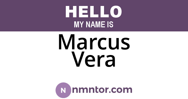 Marcus Vera