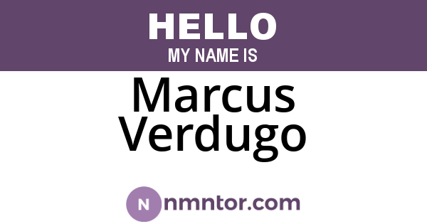 Marcus Verdugo