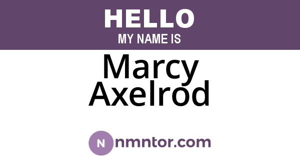 Marcy Axelrod