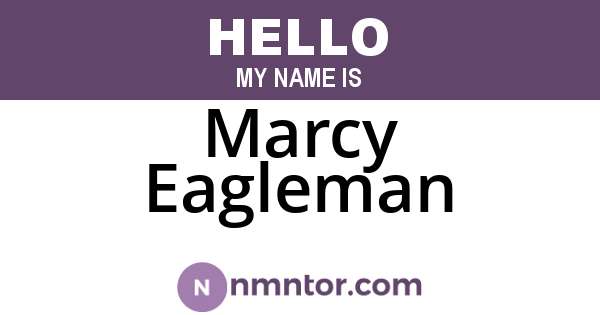 Marcy Eagleman