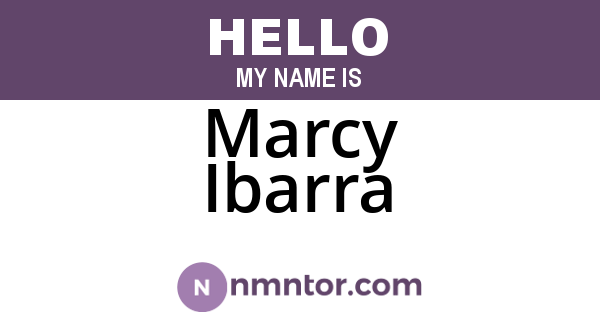 Marcy Ibarra