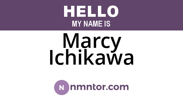 Marcy Ichikawa