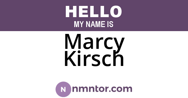 Marcy Kirsch