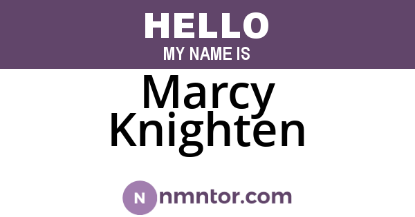 Marcy Knighten