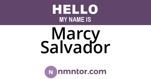 Marcy Salvador