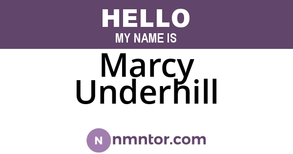 Marcy Underhill