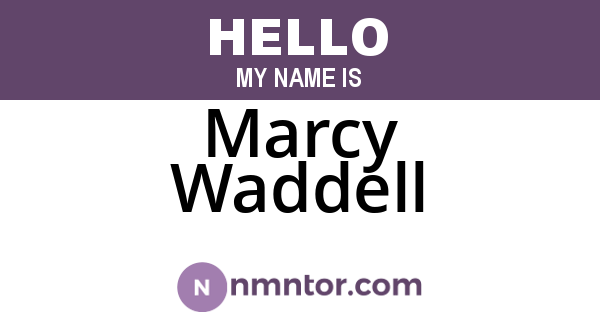 Marcy Waddell