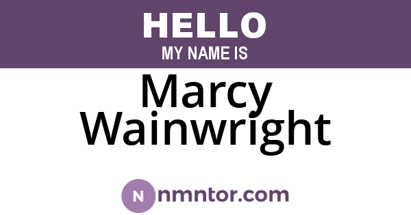 Marcy Wainwright
