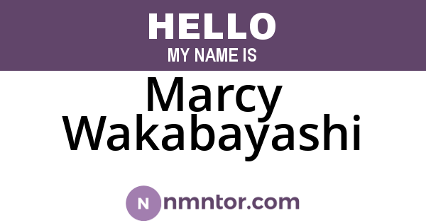 Marcy Wakabayashi