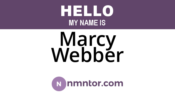 Marcy Webber