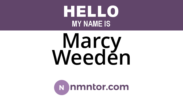 Marcy Weeden