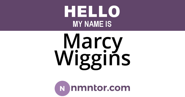 Marcy Wiggins