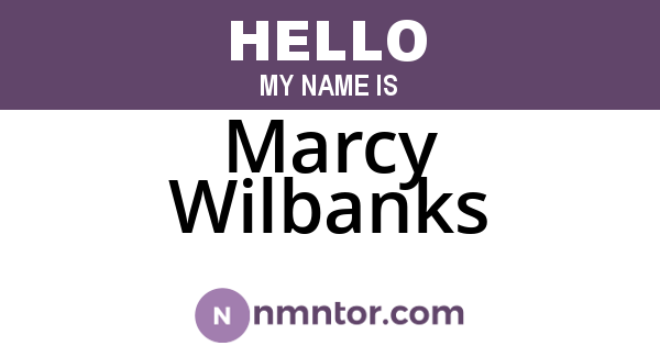 Marcy Wilbanks