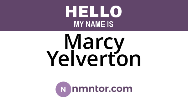 Marcy Yelverton