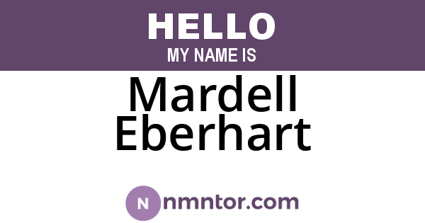 Mardell Eberhart
