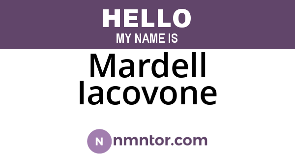 Mardell Iacovone
