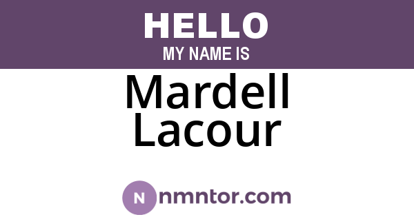 Mardell Lacour
