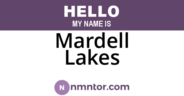 Mardell Lakes