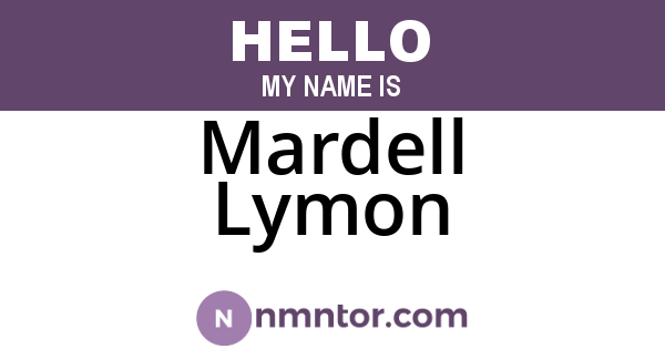 Mardell Lymon