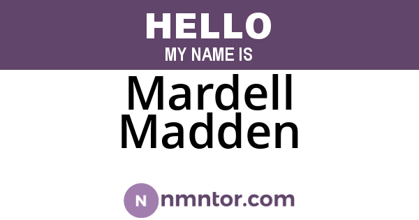 Mardell Madden