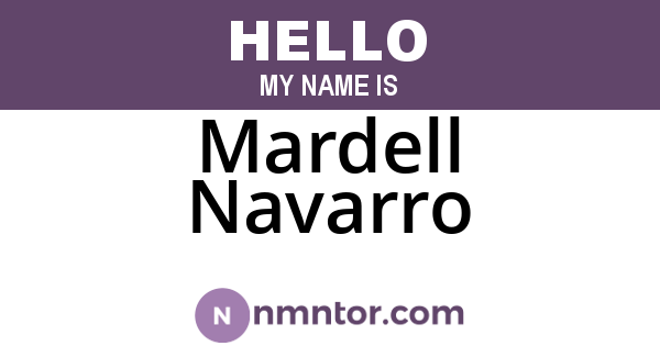 Mardell Navarro