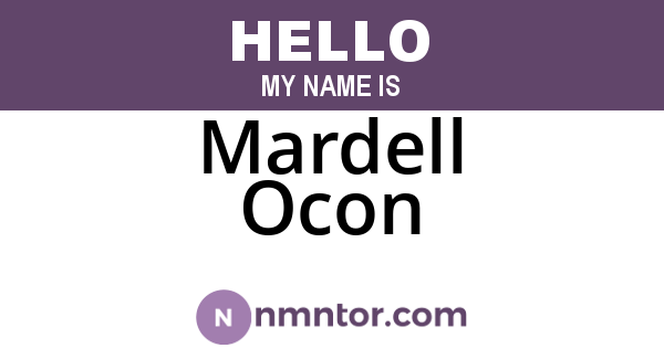 Mardell Ocon