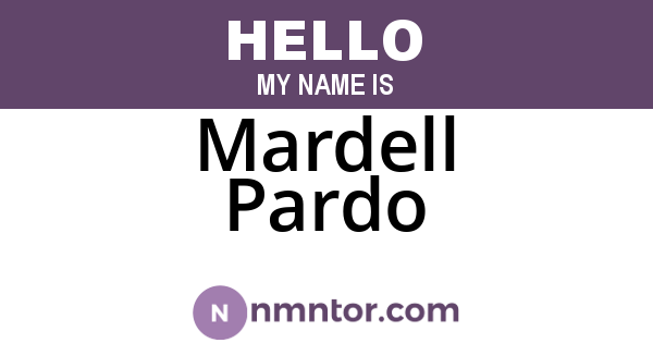 Mardell Pardo