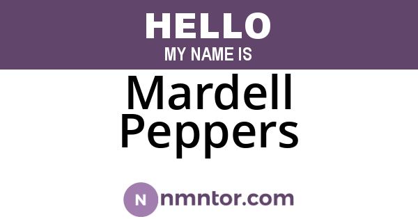 Mardell Peppers