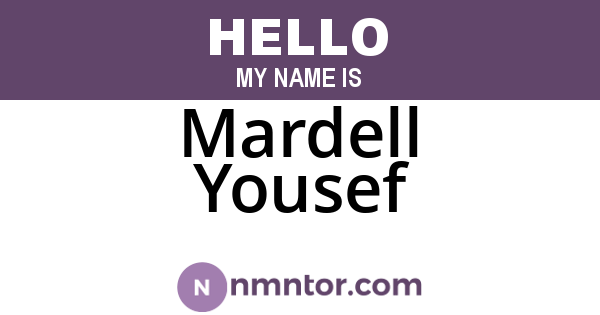 Mardell Yousef