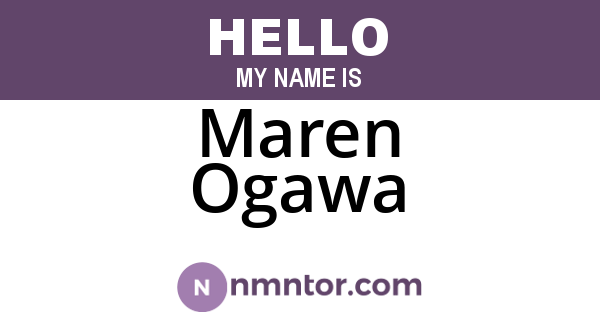 Maren Ogawa
