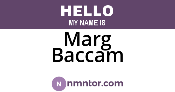 Marg Baccam