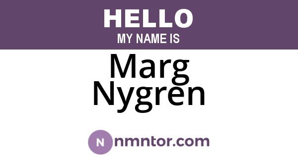 Marg Nygren