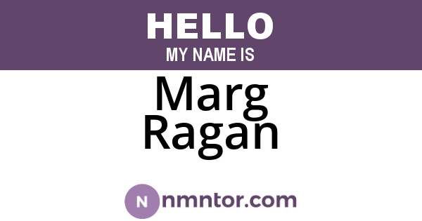 Marg Ragan