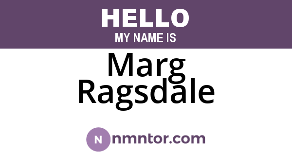Marg Ragsdale