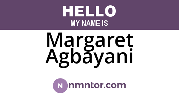 Margaret Agbayani