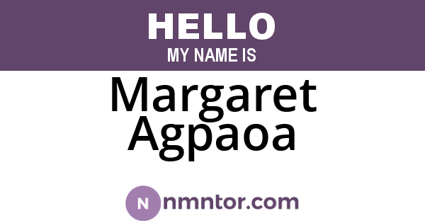 Margaret Agpaoa