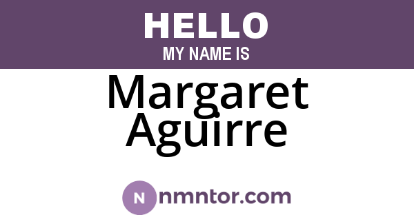 Margaret Aguirre
