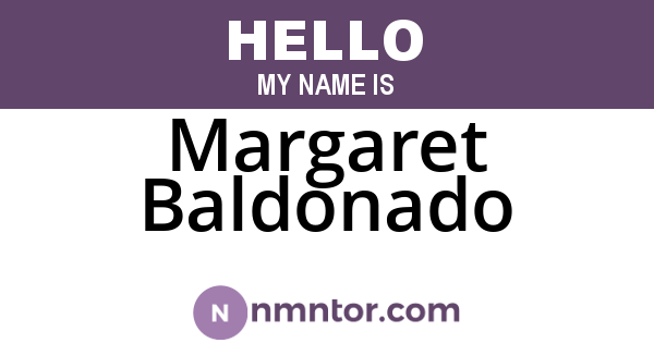 Margaret Baldonado