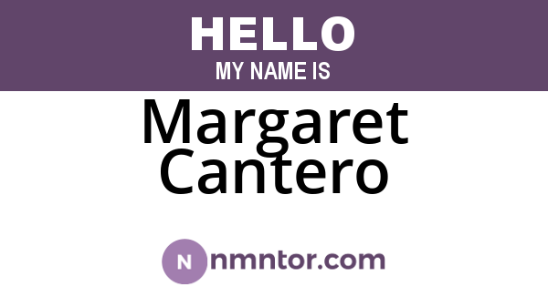 Margaret Cantero