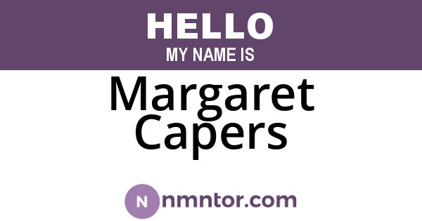 Margaret Capers