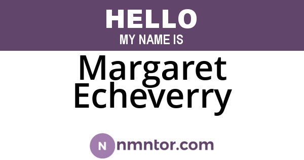 Margaret Echeverry