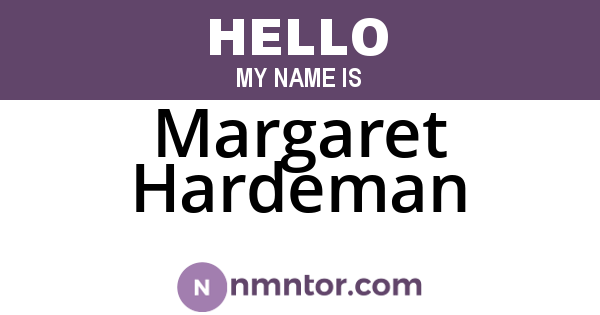 Margaret Hardeman