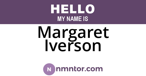 Margaret Iverson