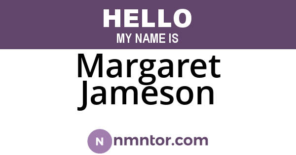 Margaret Jameson